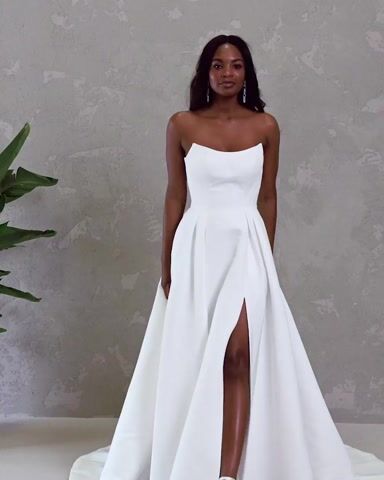 Graham Strapless Cat-Eye Neck Bridal Gown | Sottero and Midgley | Maggie  Sottero