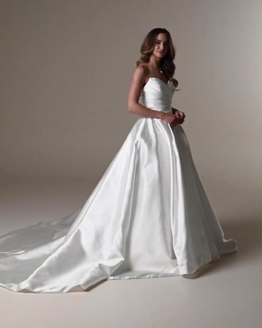 mariestelleさま② Aubrielle Marie Asymmetrical Mikado Ball Gown Wedding Dress