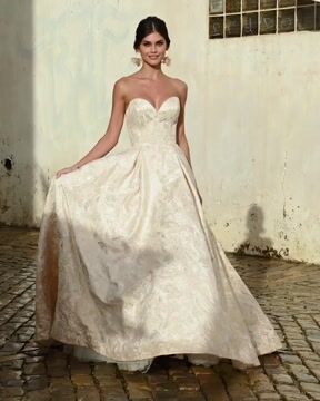 Cyprus Floral Jacquard Princess Bridal Gown Sottero and Midgley