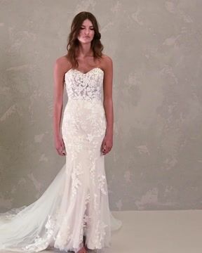 Hilda Sexy Floral Wedding Dress Rebecca Ingram