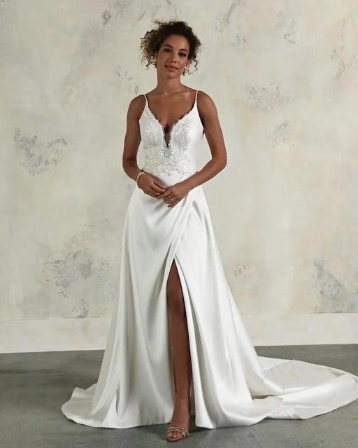 Maggie sottero spaghetti strap dress hotsell