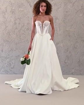 Carter Two Piece Corset Wedding Gown Sottero and Midgley