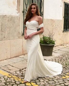 Maggie sottero outlet blue wedding dress