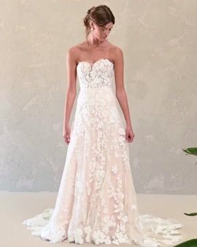 Demetria Strapless Cottagecore Wedding Gown Maggie Sottero