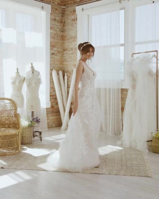 Fern Garden Inspired A line Wedding Gown Maggie Sottero